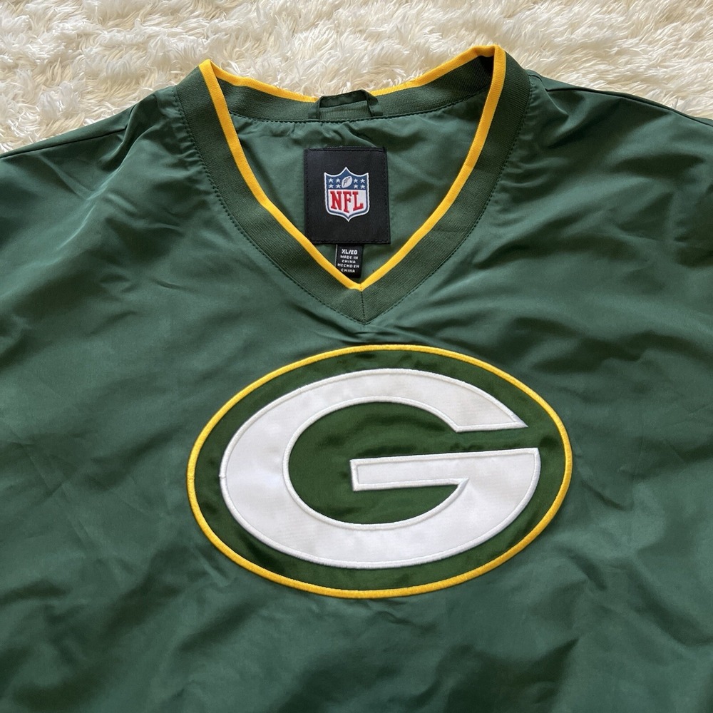 Genuine NFL Green Bay Packers Pullover Windbreaker Green Mens Size XL - Picture 3 of 7